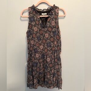 BB Dakota January Printed Fit Flare Dress Medium